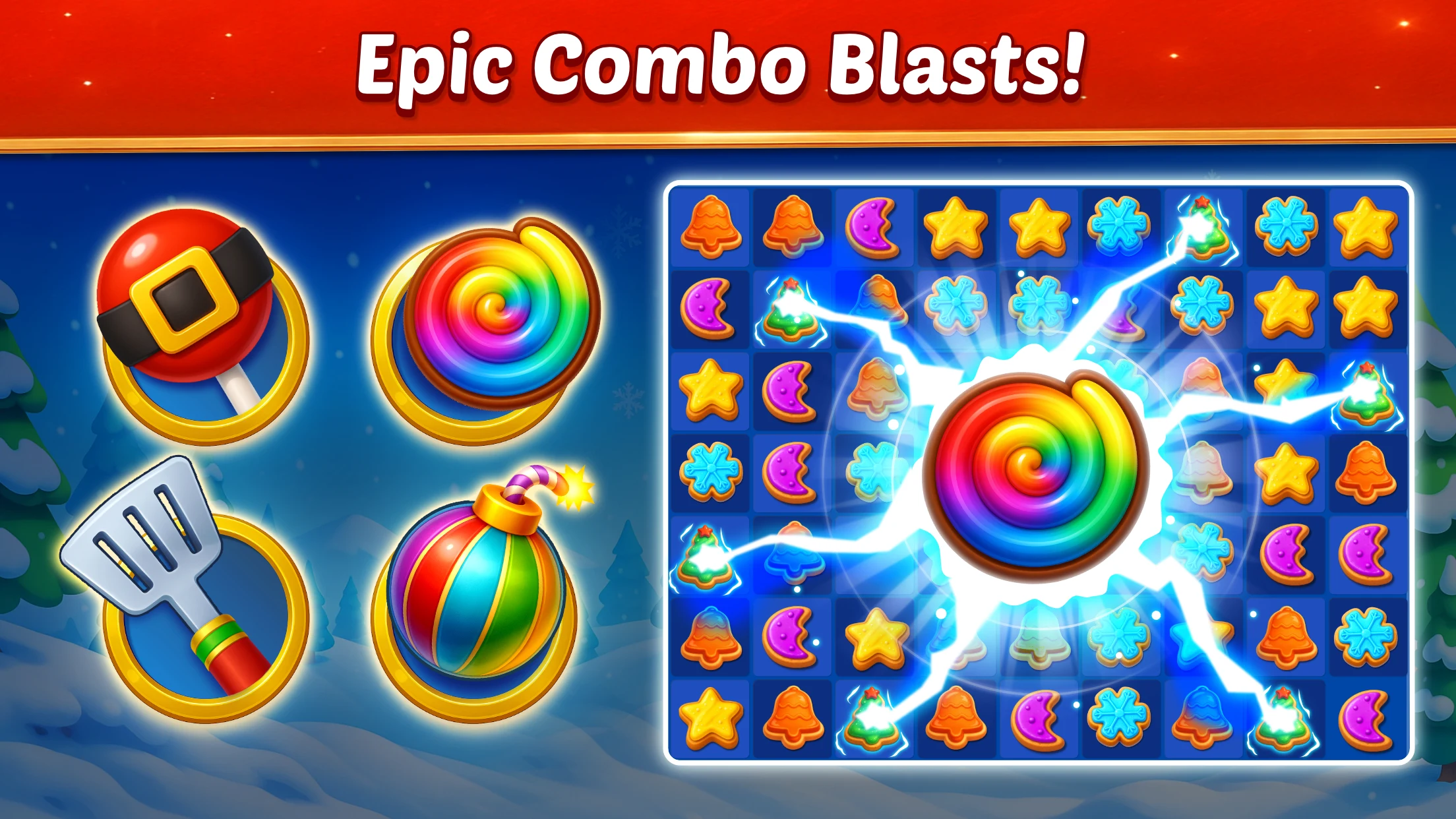 Christmas Cookie: Match 3 Game screenshot